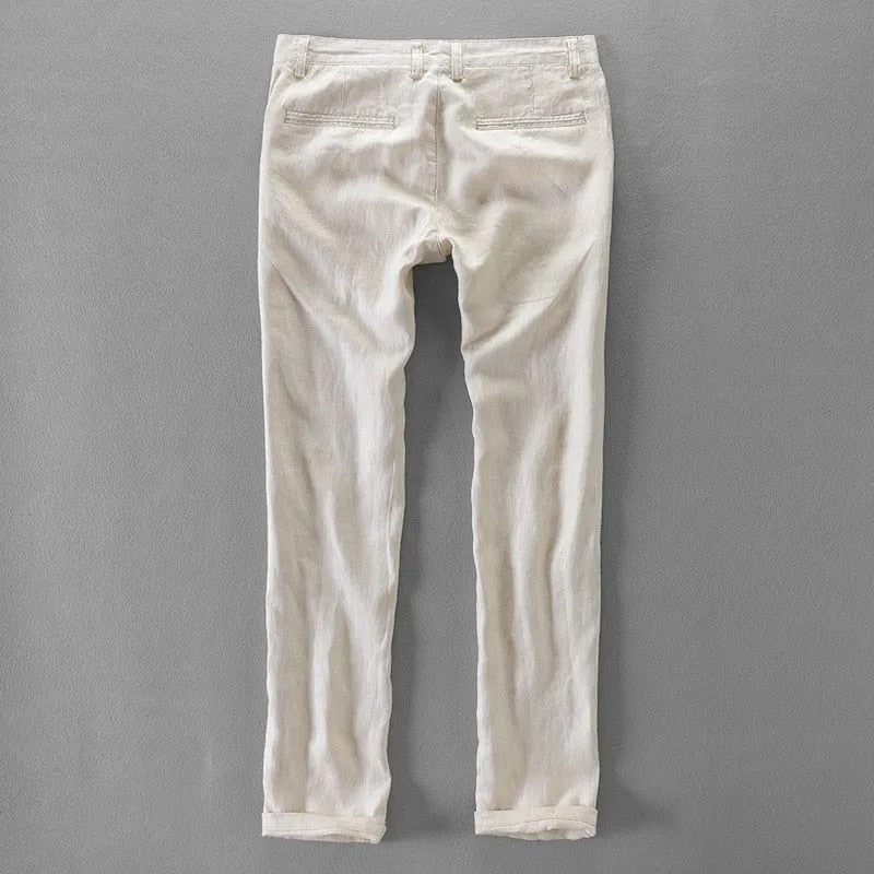 Men's Casual Italian Style Loose Fit Linen Pants