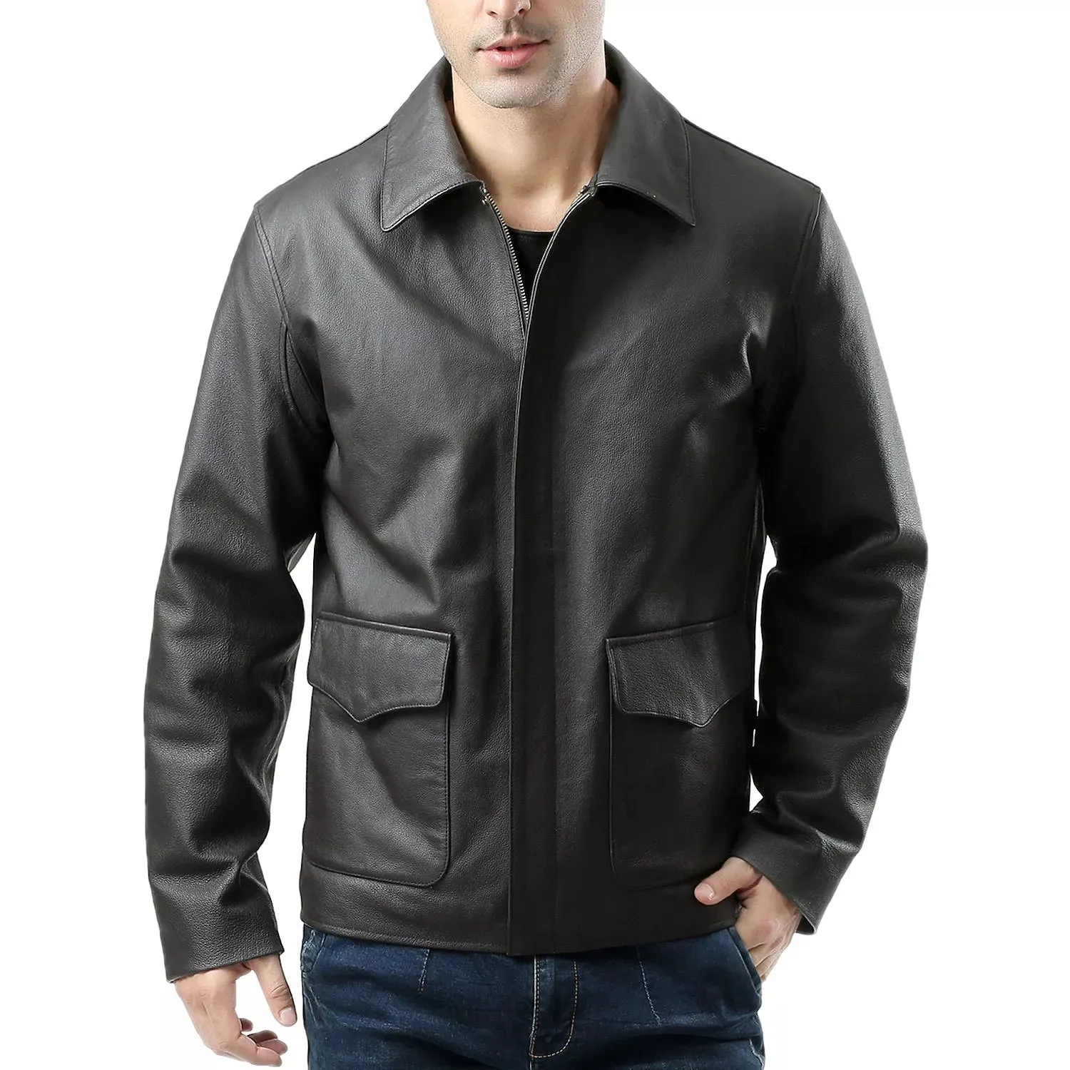 Men's Landing Leathers Hero Indy-style Leather Jacket By TJS