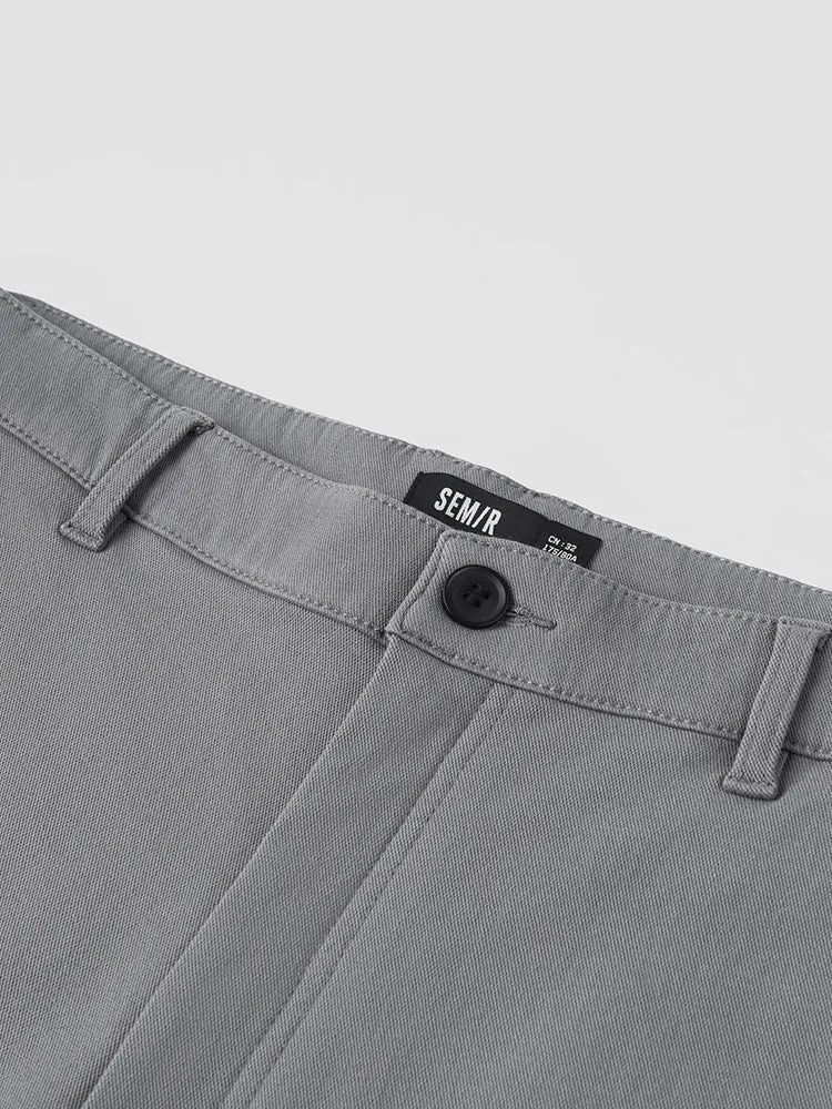 Men's medium gray basic pants