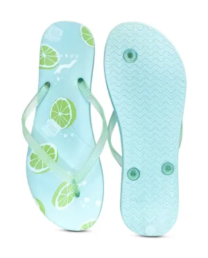 Norty Womens Casual EVA Flip Flop Sandal Limes 22016A