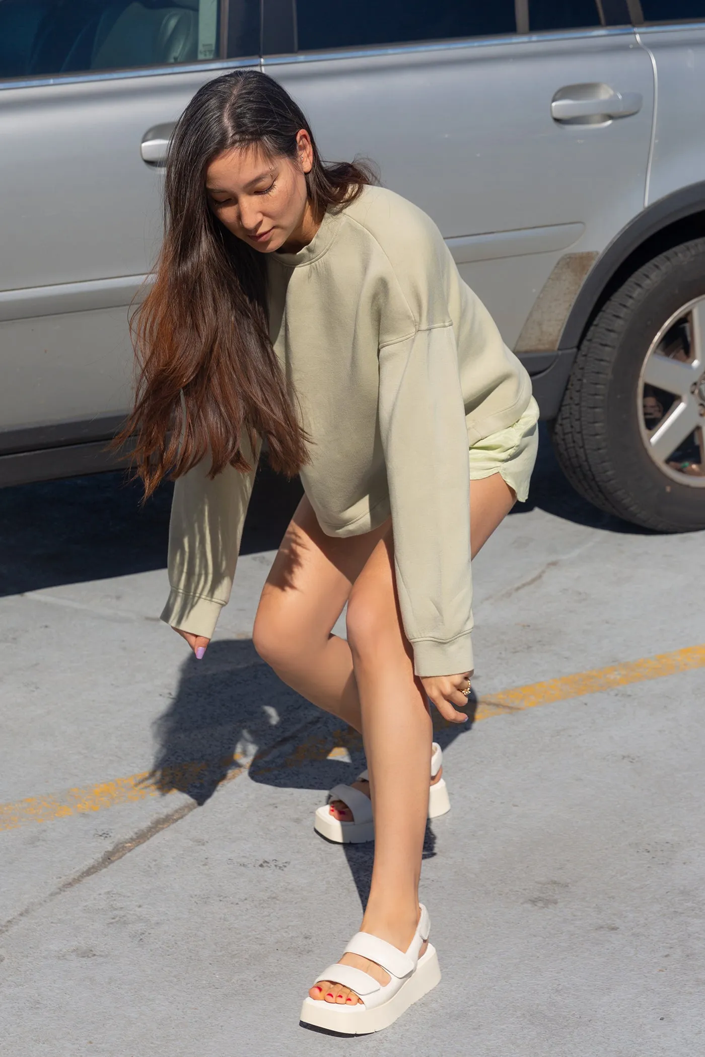 OTBT - ASSIMILATE in CHAMOIS Platform Sandals
