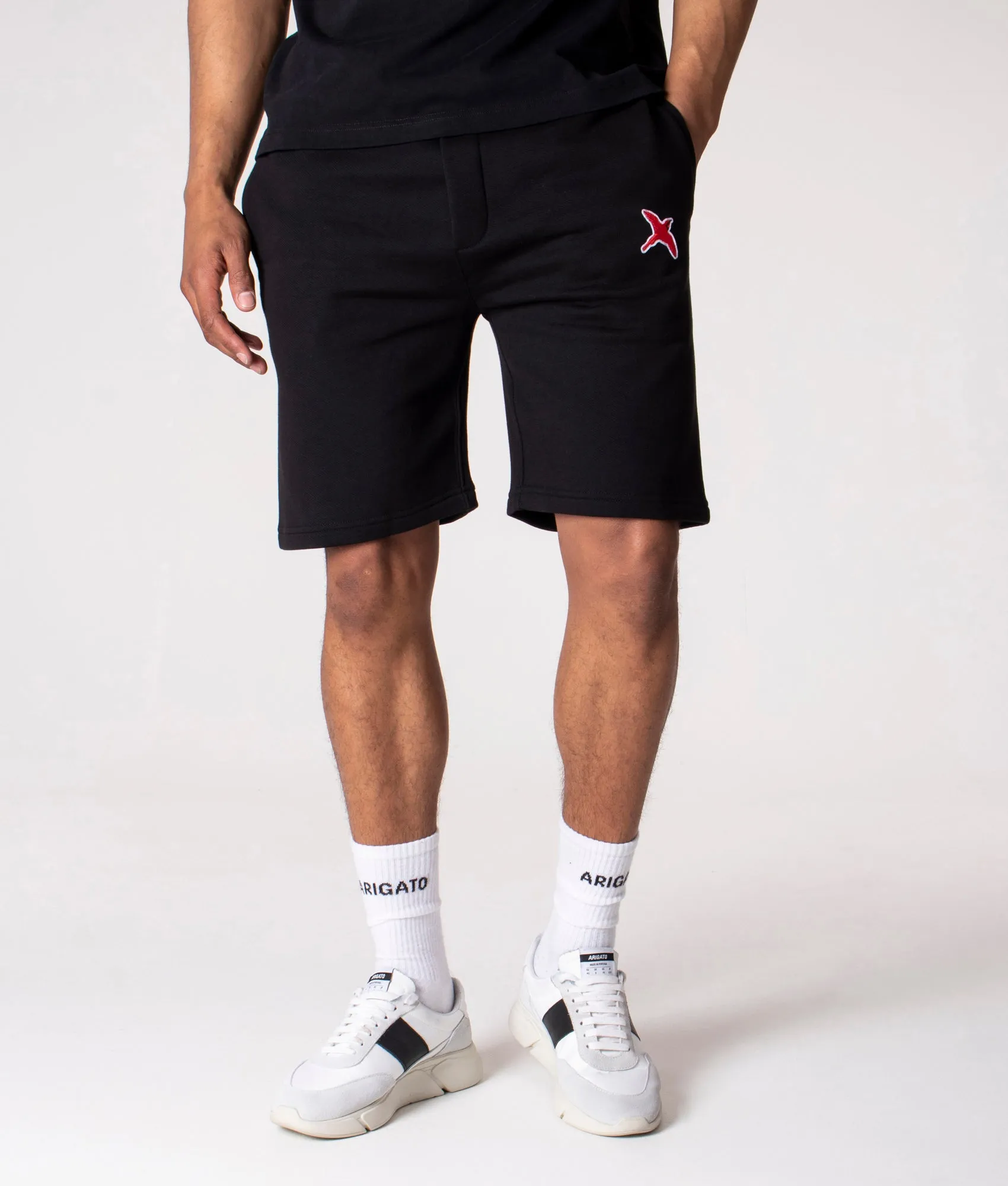 Relaxed Fit Rouge Bee Bird Sweat Shorts