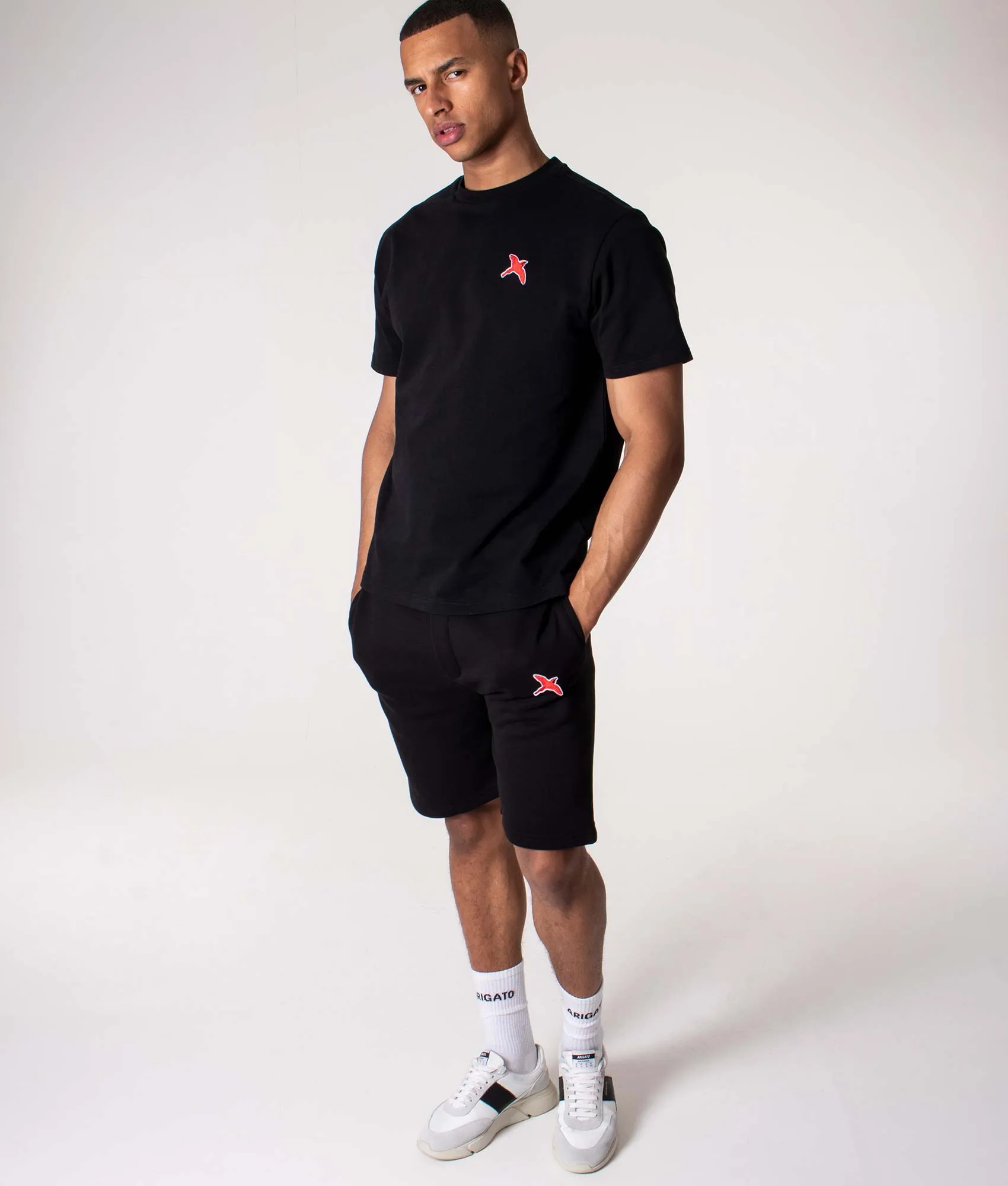 Relaxed Fit Rouge Bee Bird Sweat Shorts