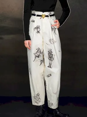 Retro Style Casual Pants【s0000005371】