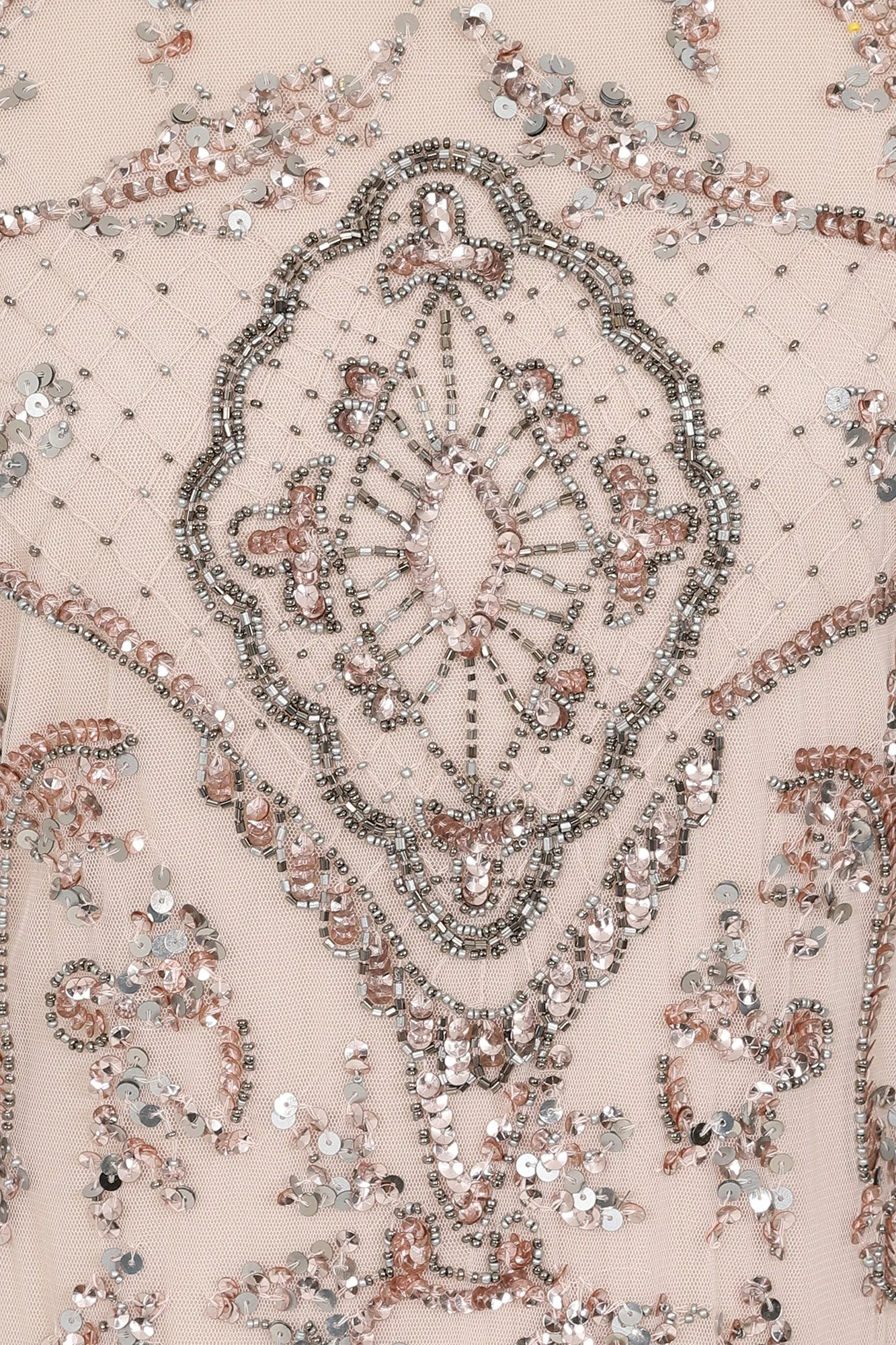 Roberta Nude Embellished Maxi Dress