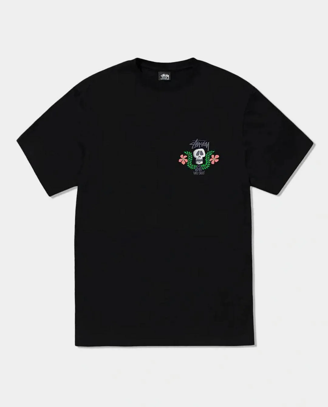 Stussy - Skull Crest Heavyweight T-Shirt - Pigment Black