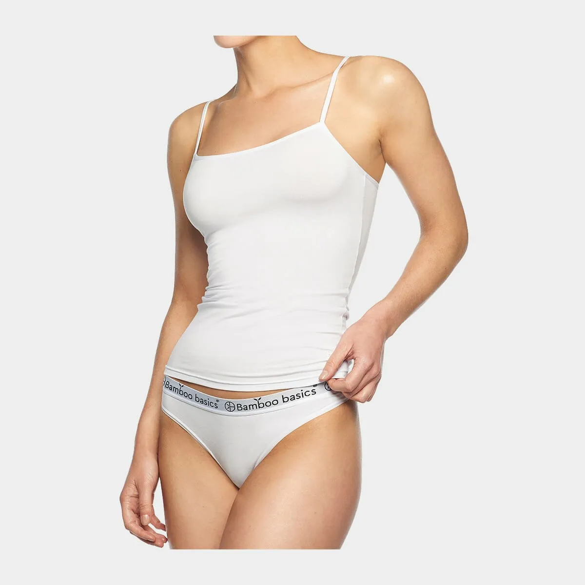 Vera bambus tank top - hvid 2 pak
