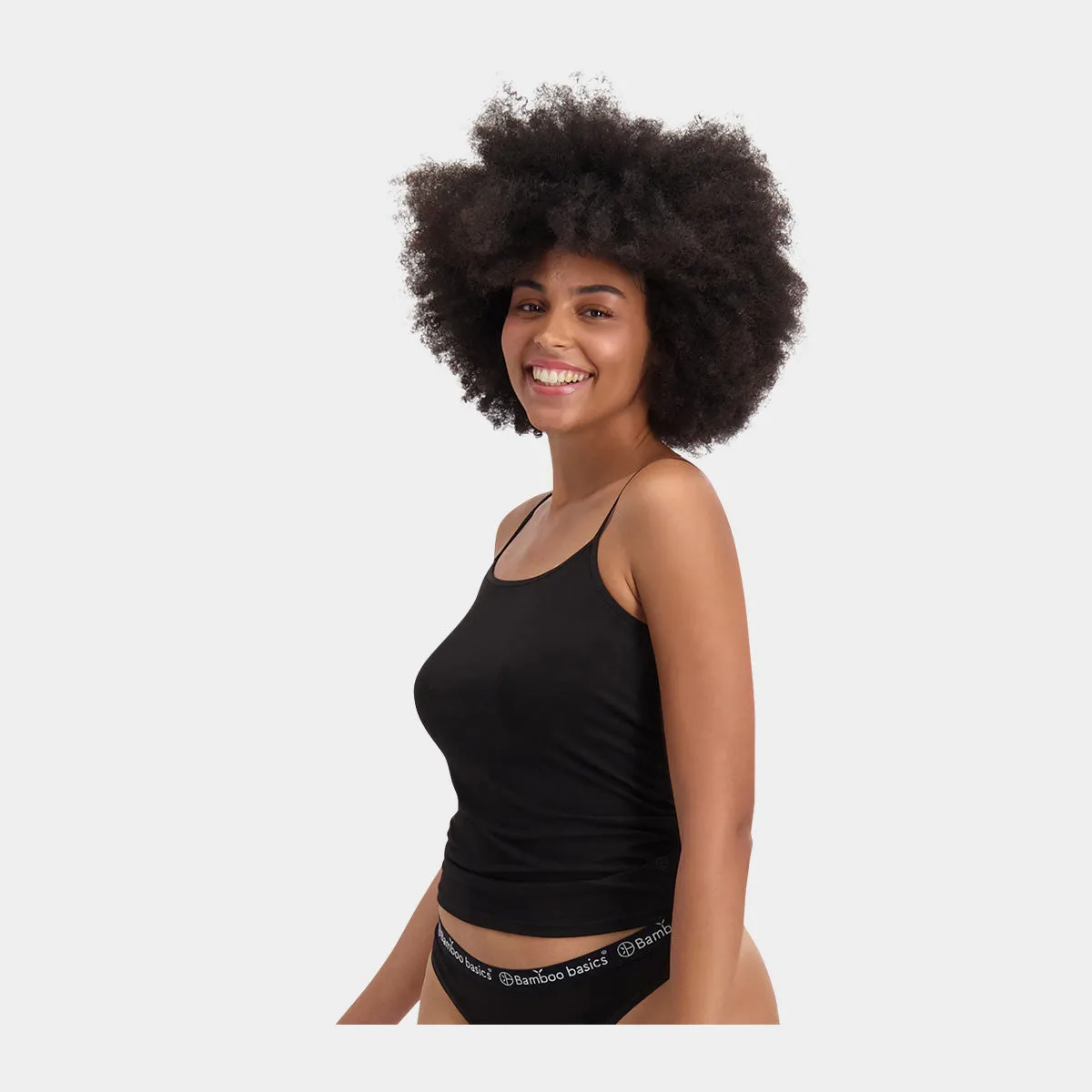 Vera bambus tank top - sort 2 pak