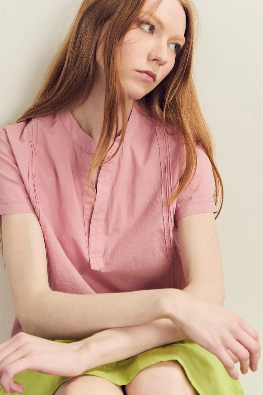 Voile Austin Top - rose
