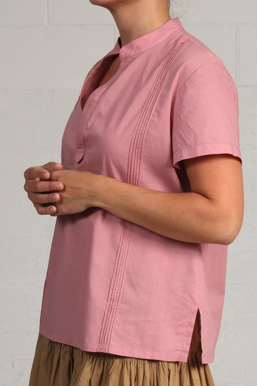 Voile Austin Top - rose