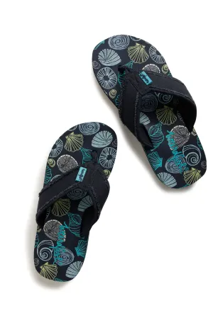Weird Fish Salcombe Flip Flops -Ensign Blue