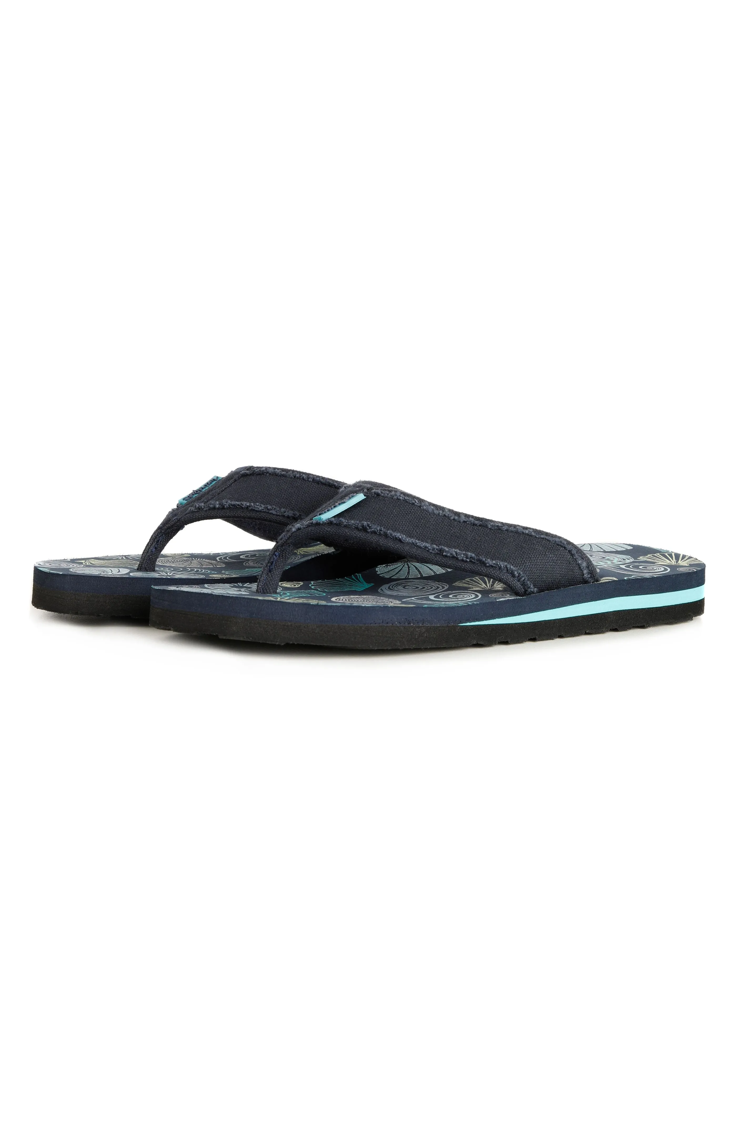 Weird Fish Salcombe Flip Flops -Ensign Blue