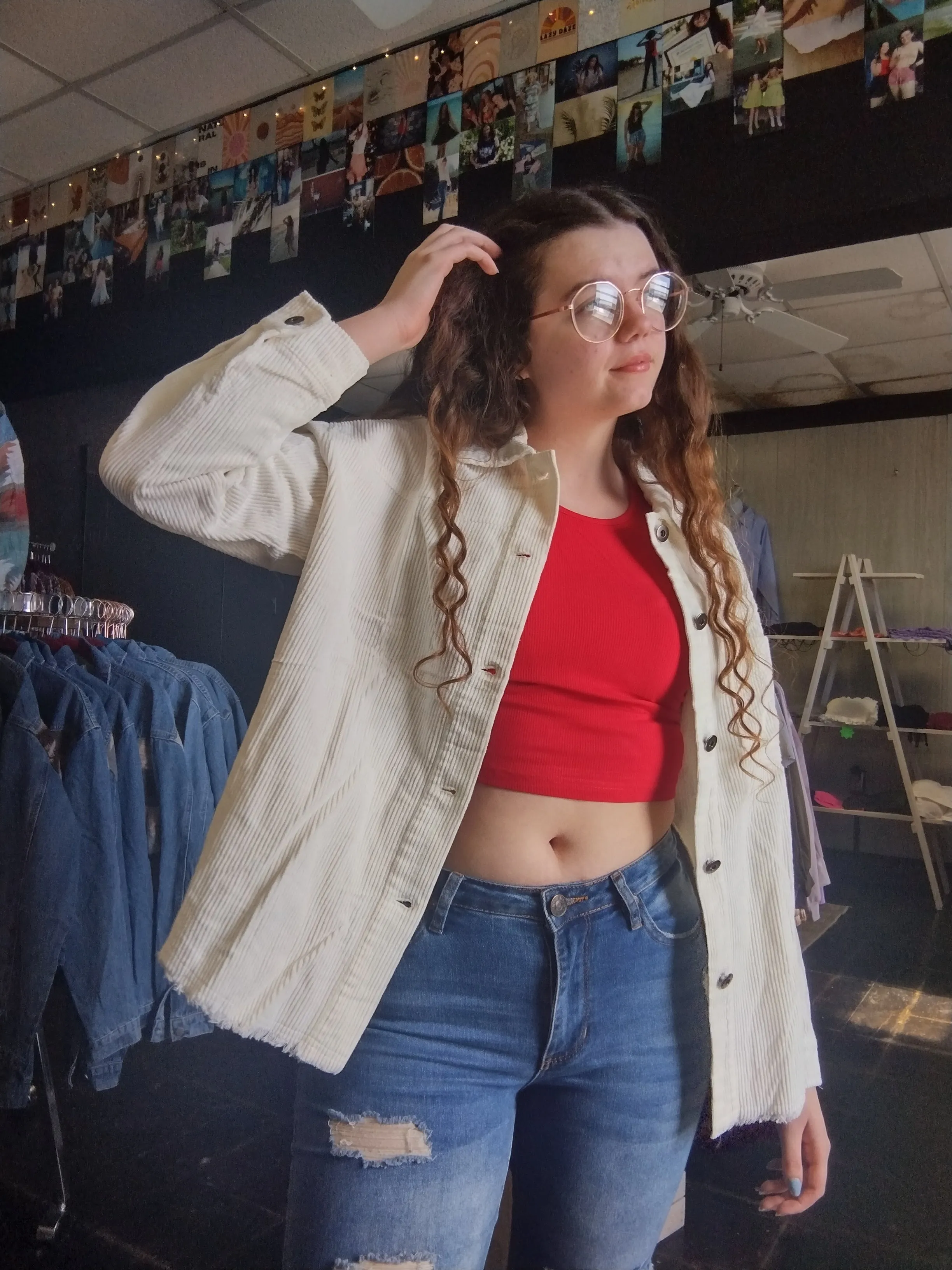 White Corduroy Jacket