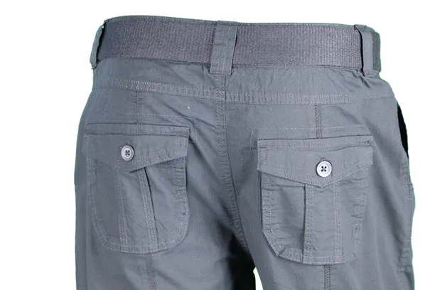 Womens Black Stretched Bermuda Relaxed- fit Short Pants