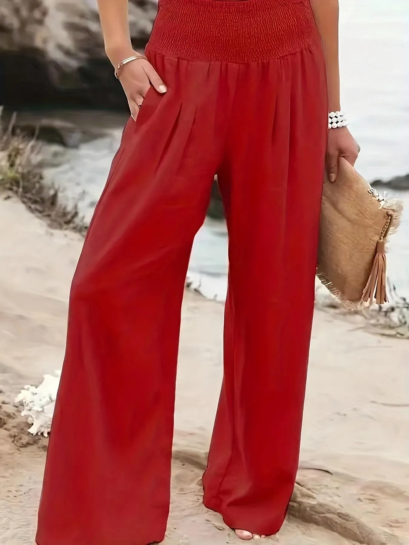 Women's Casual Trousers Style Cotton Distressed For Pants