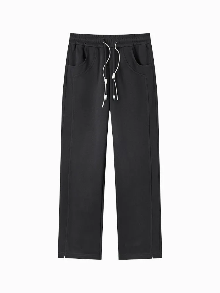 Women's red straight pants