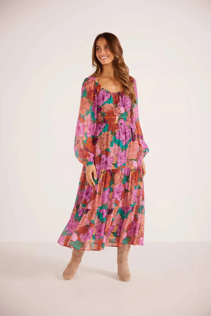 Zora Tiered Midi Dress